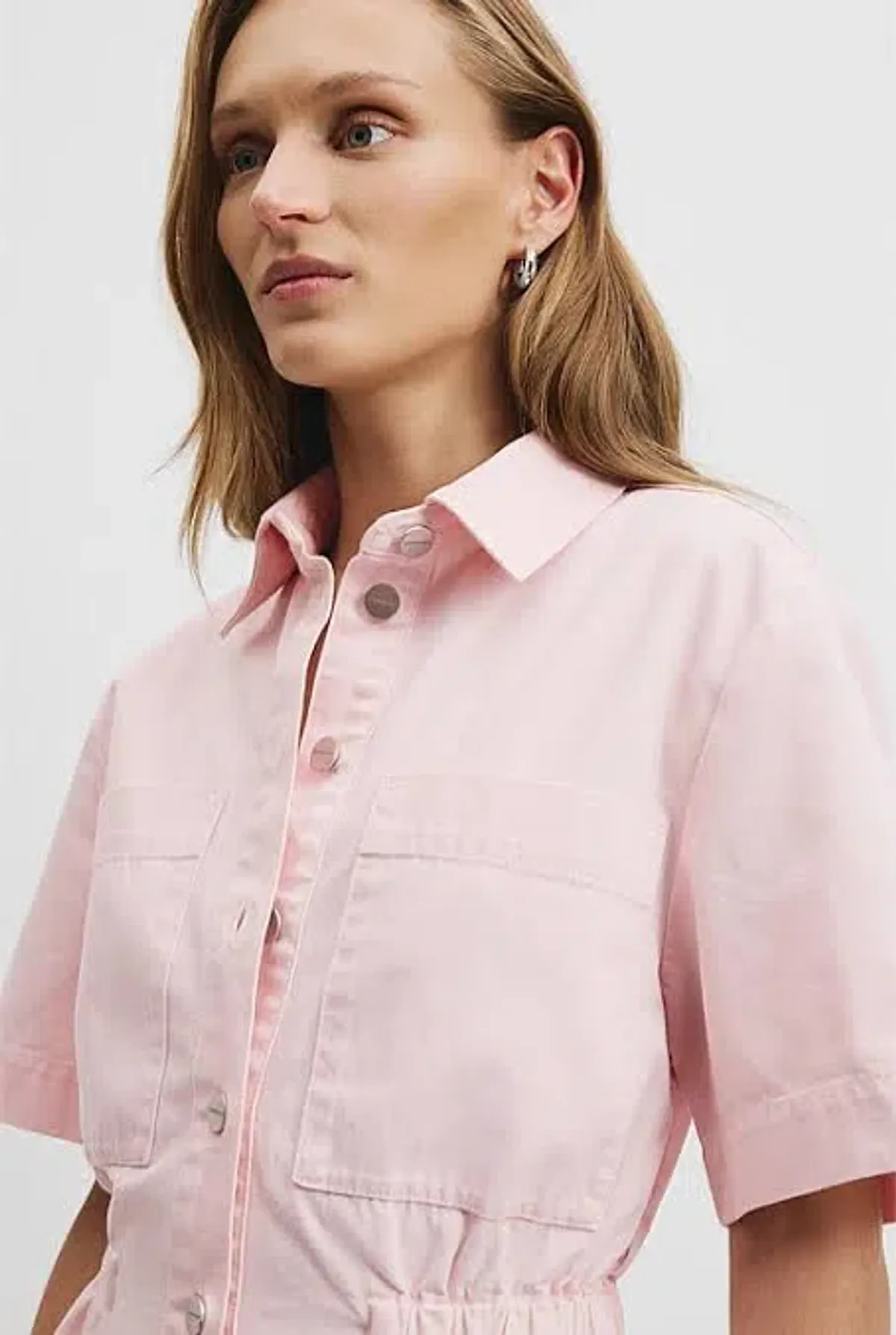 Country Road cinched mini dress meringue pink - Image 2