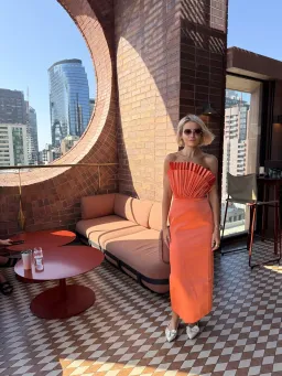 JUSTIN TONG RORY GOWN SIZE 12 for rent on The Volte - image 1