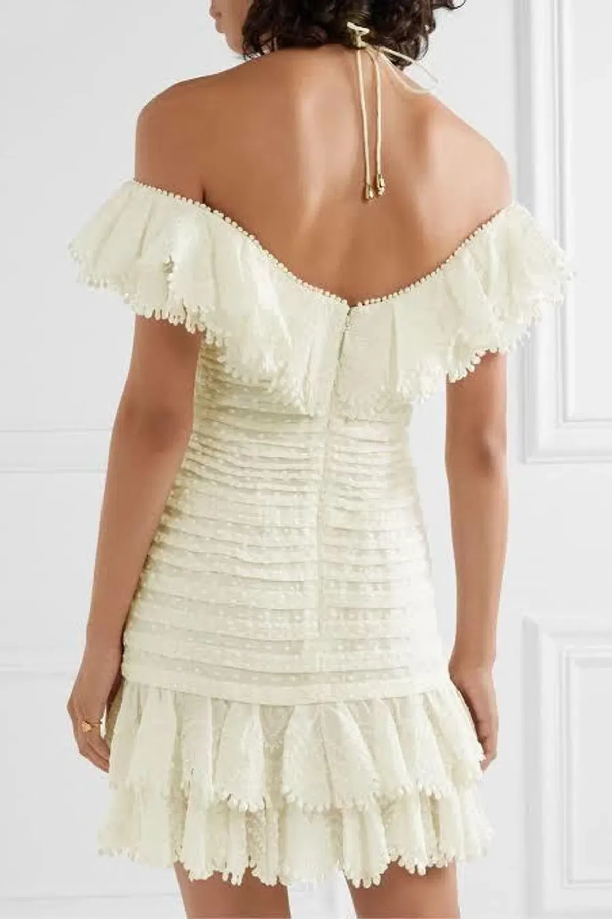 Zimmermann Super Eight Frilled Mini Dress | Size 2 AU 12 - Image 3