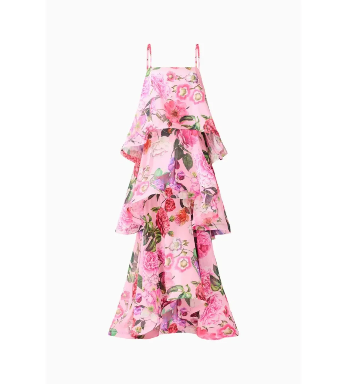 Elliat Armani Tiered Maxi Dress Pink Floral Size XS AU 6 - Image 5