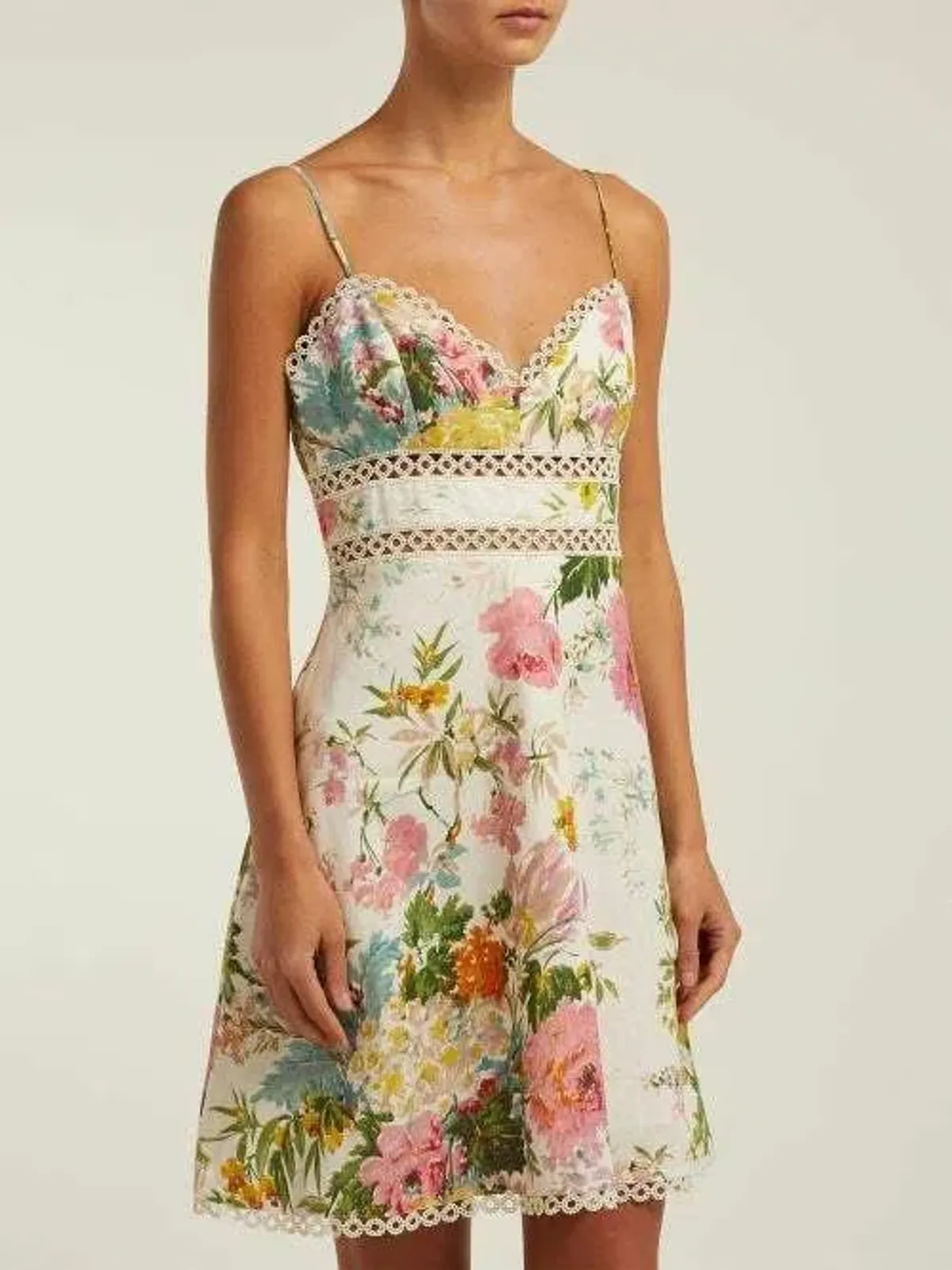 ZIMMERMANN HEATHERS SUN MINI DRESS | Size 0 AU 8 - Image 2
