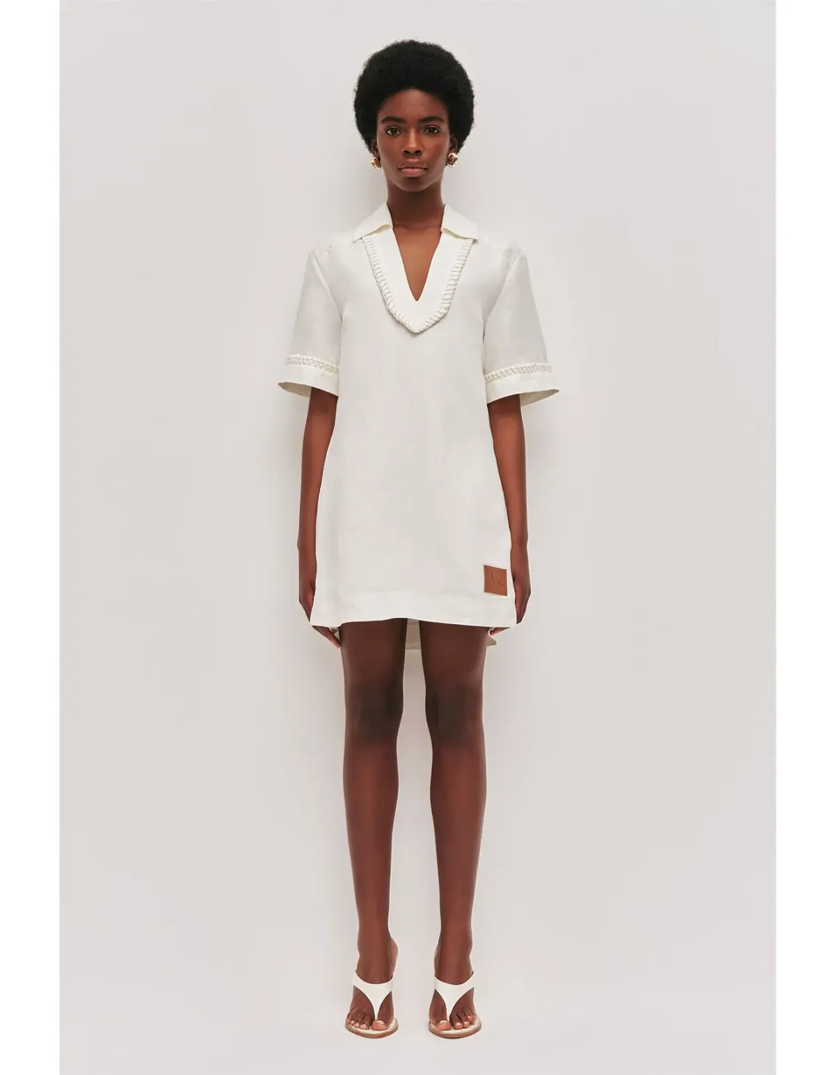 Aje Tropez Mini Dress Ivory Size 12 - Image 1