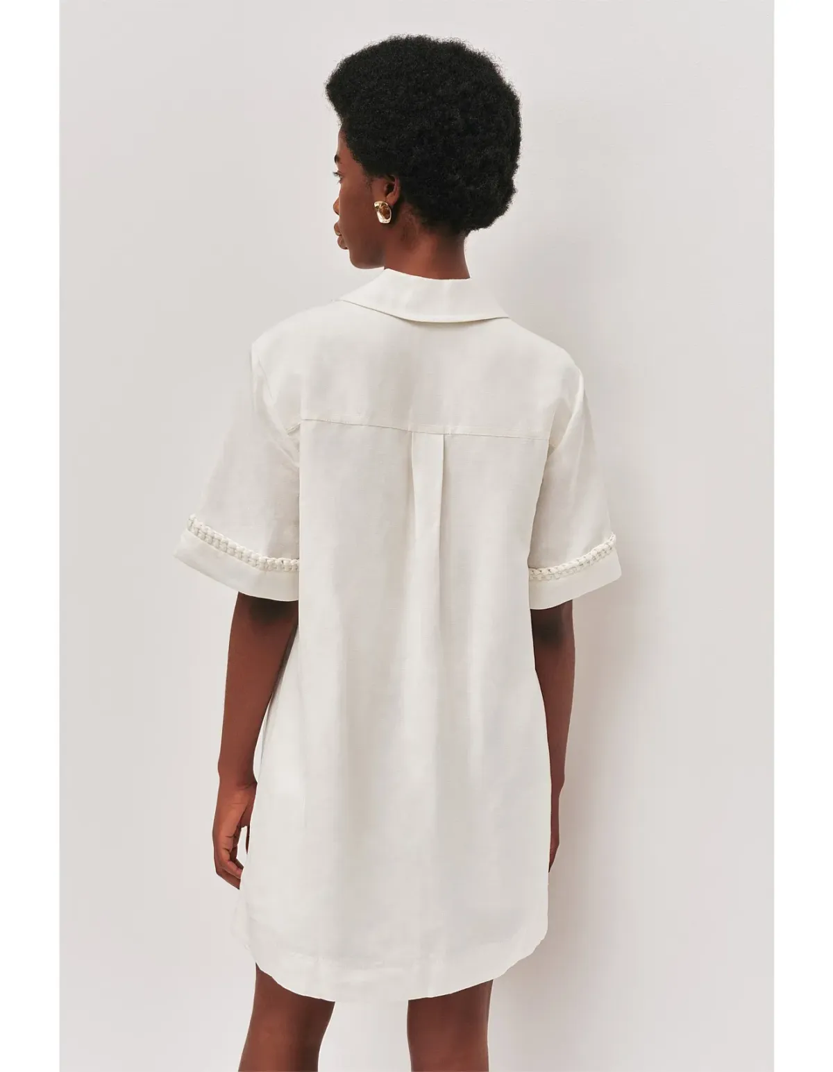 Aje Tropez Mini Dress Ivory Size 12 - Image 4