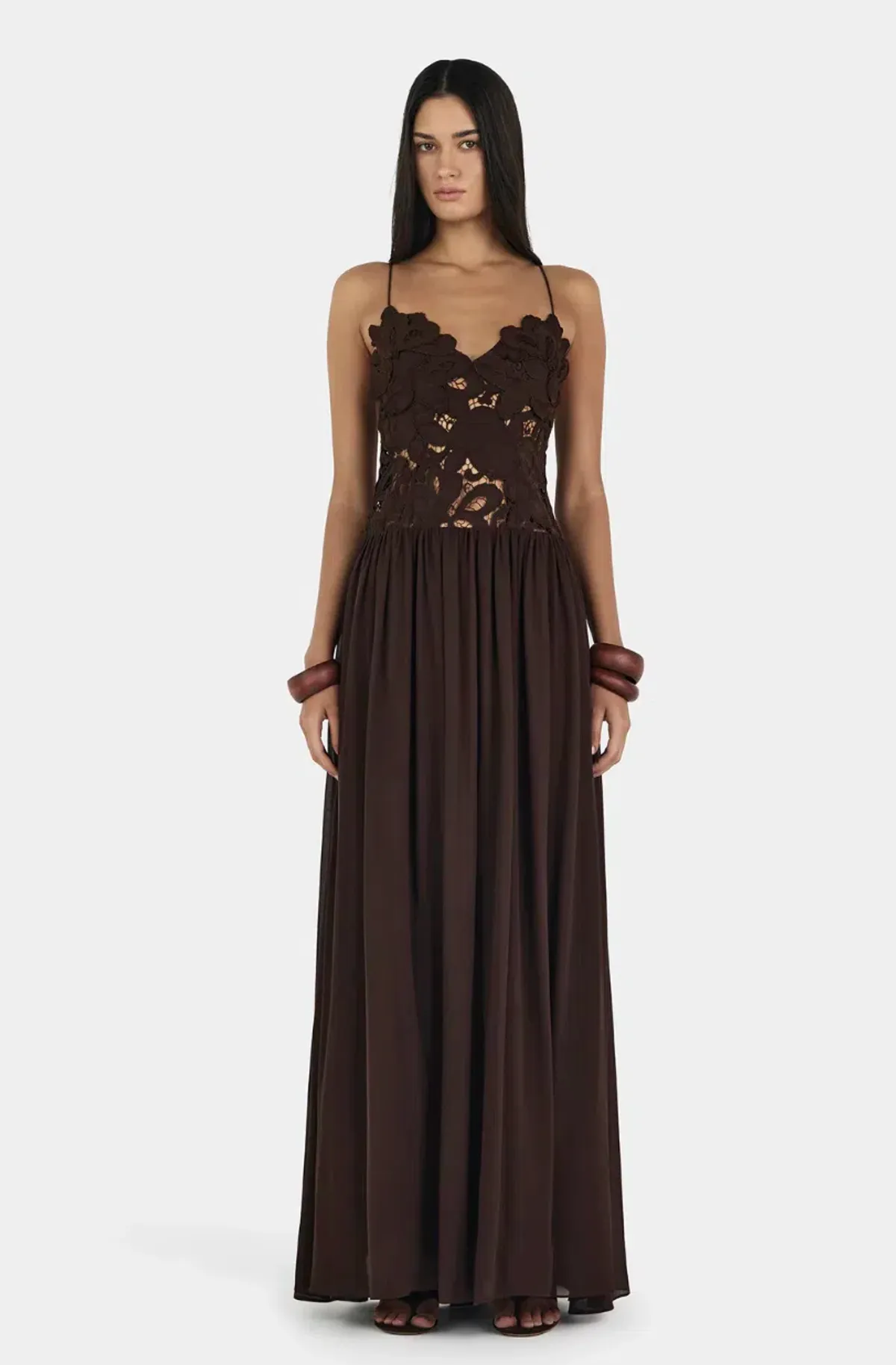 Hansen and Gretel Stephanie Maxi Dress in Cedar size 6  - Image 1