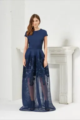 Bronx and Banco Vivien Dress Blue Size 6 for rent on The Volte - image 1