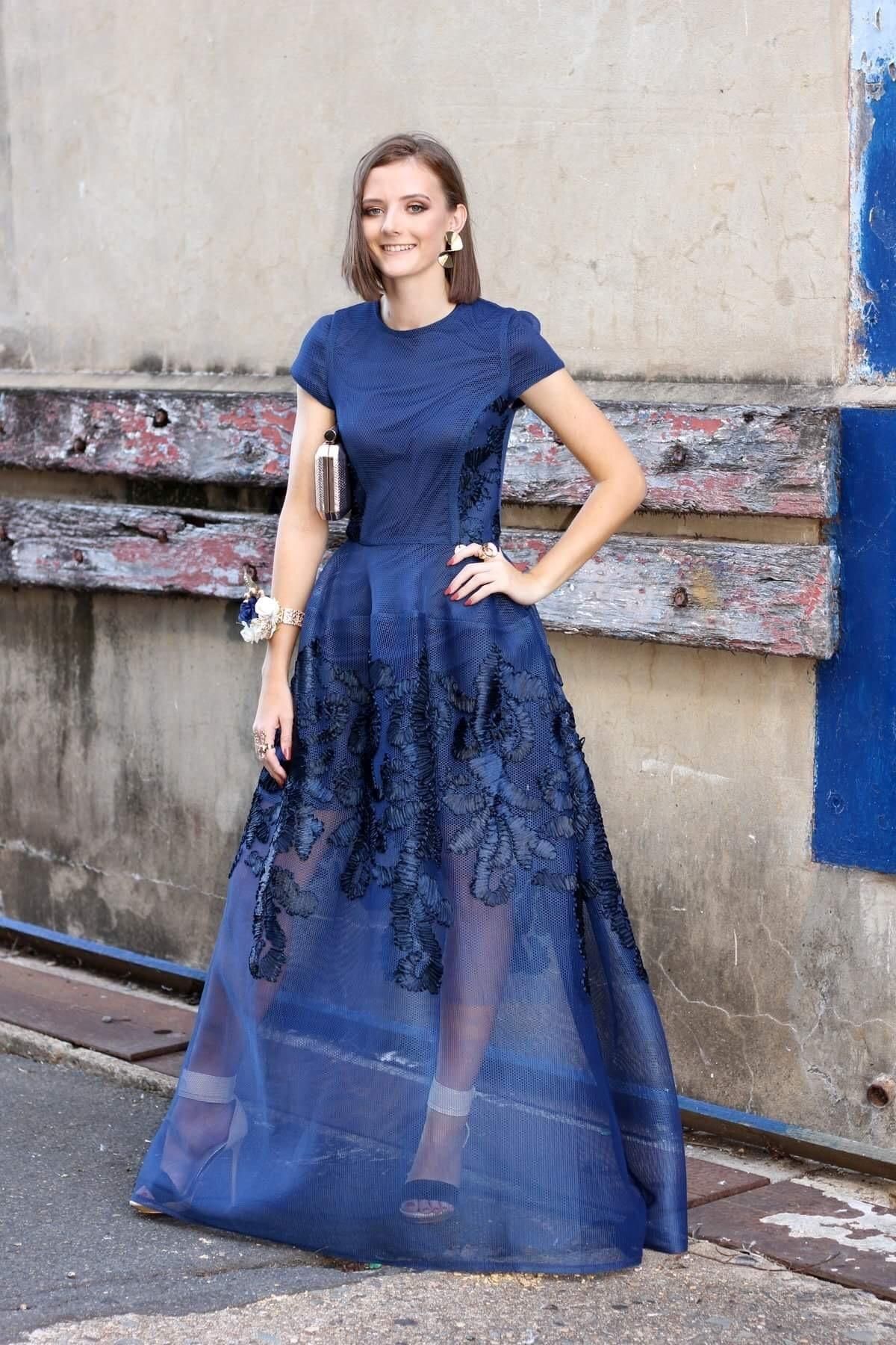 Bronx and Banco Vivien Dress Blue Size 6 - Image 4