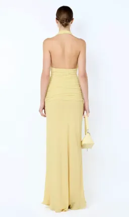 Bec & Bridge, CASSIS DRAPE MAXI DRESS, Yellow, size 8  for rent on The Volte - image 3