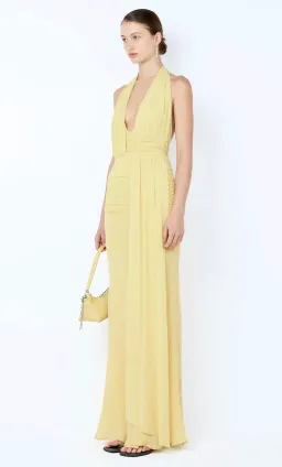 Bec & Bridge, CASSIS DRAPE MAXI DRESS, Yellow, size 8  for rent on The Volte - image 2