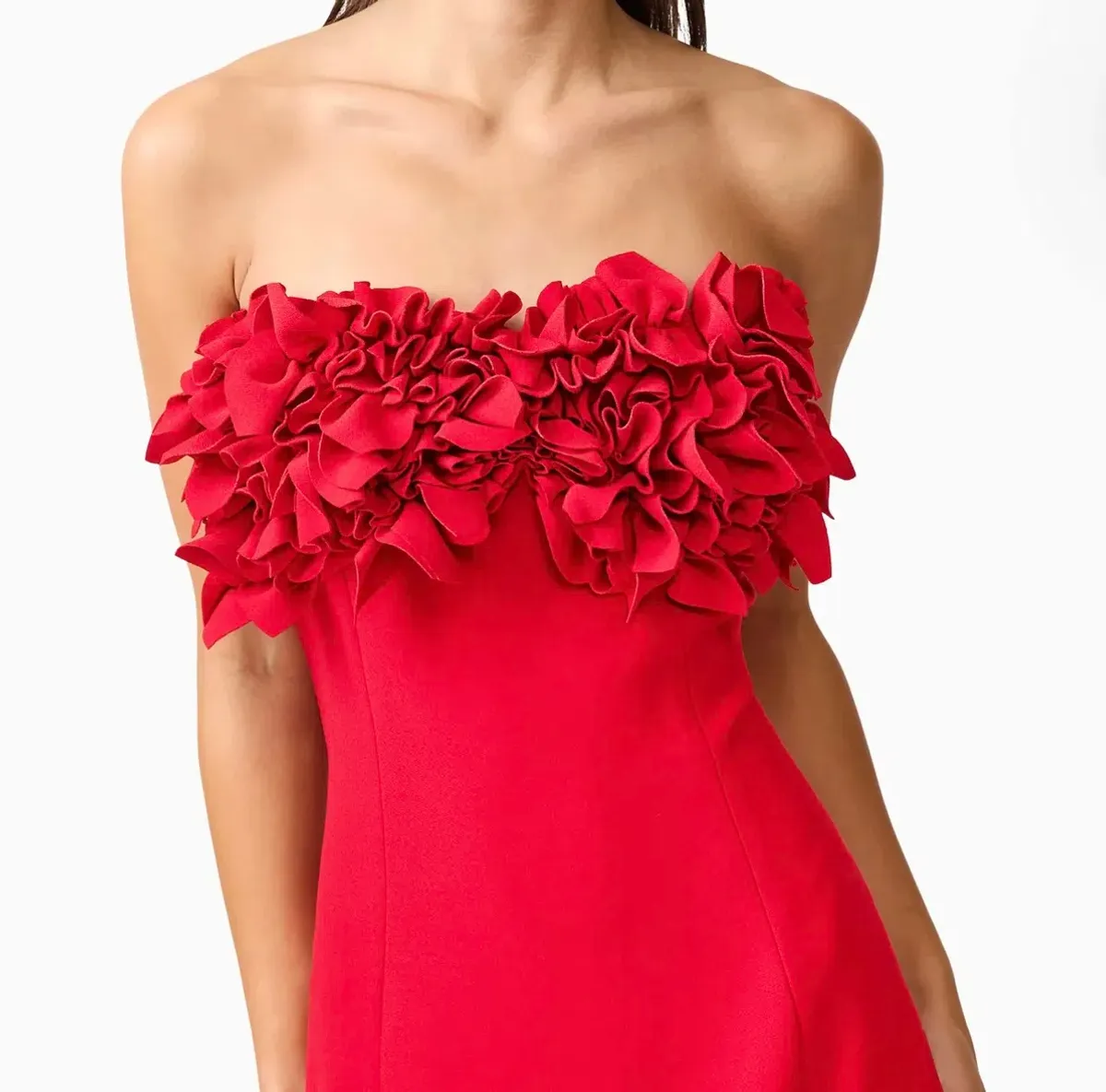 ELLIATT Lila fitted red midi dress  - Image 2