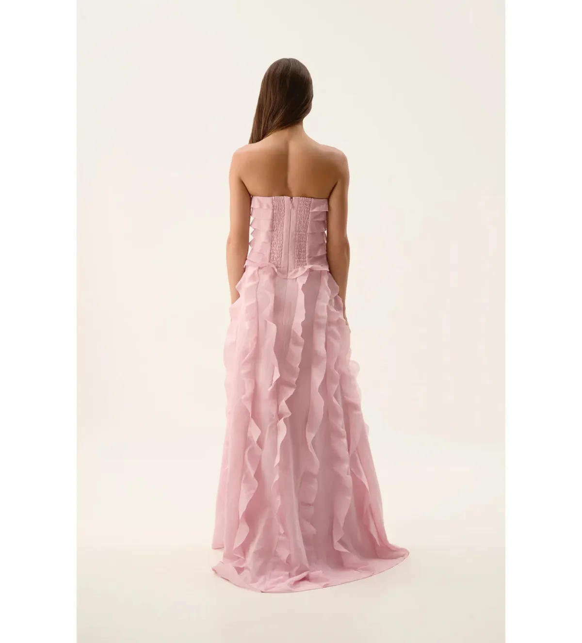 Aje Allairie Gown in Chalk Pink Size AU6 - Image 3