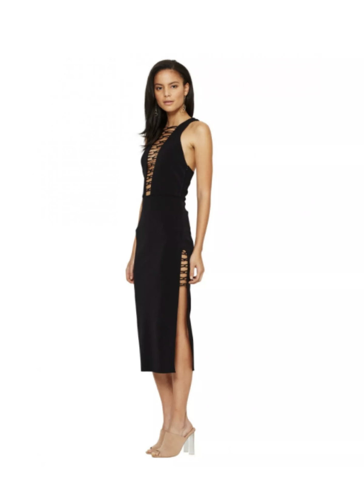 Bec & Bridge Midi Dress Black Size 10 - Image 1
