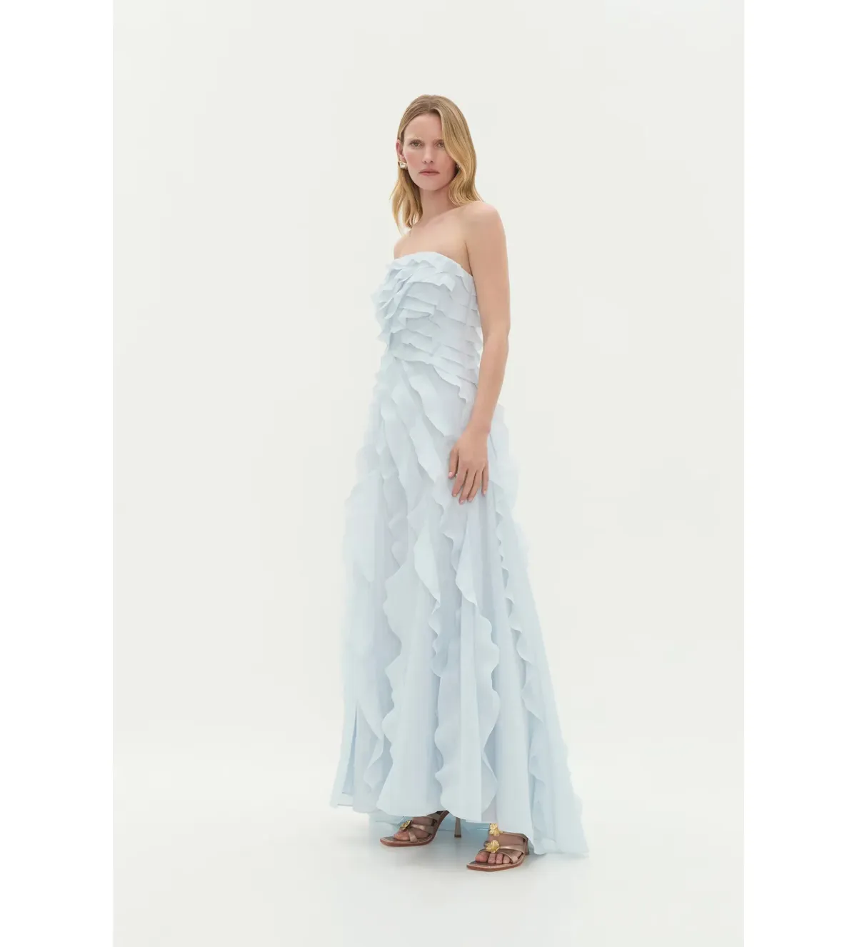 Aje Allairie Gown in Pastel Blue Size AU6 - Image 2