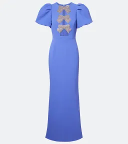 Rebecca Vallance Violetta Puff Sleeve Maxi Gown in Periwinkle Blue Size 12 for rent on The Volte - image 5