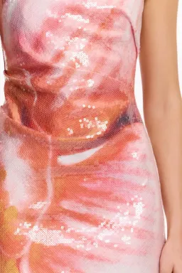 Significant Other Aden Strapless Mini in Tangerine Bloom Size 6/XS for rent on The Volte - image 5