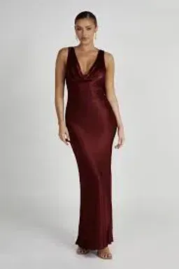 Angelique Dress (wine) - Meshki for rent on The Volte - image 3