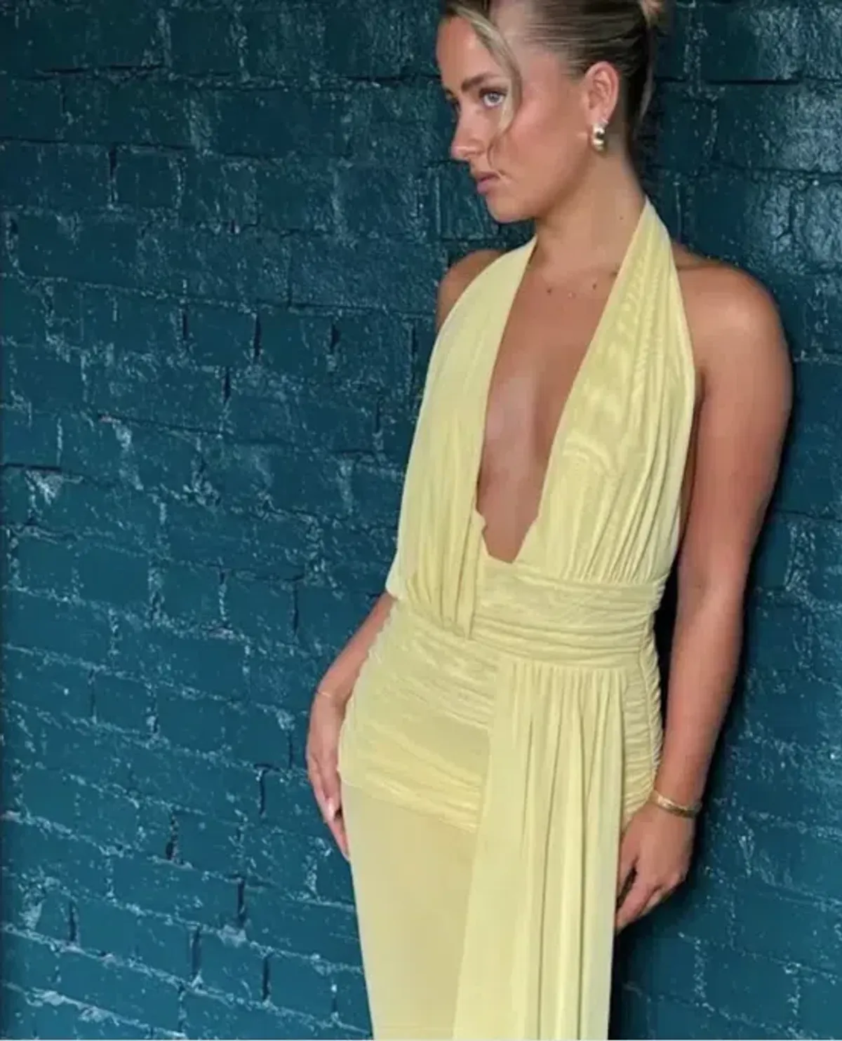 Bec + Bridge Cassis drape maxi Citron 6 - Image 1