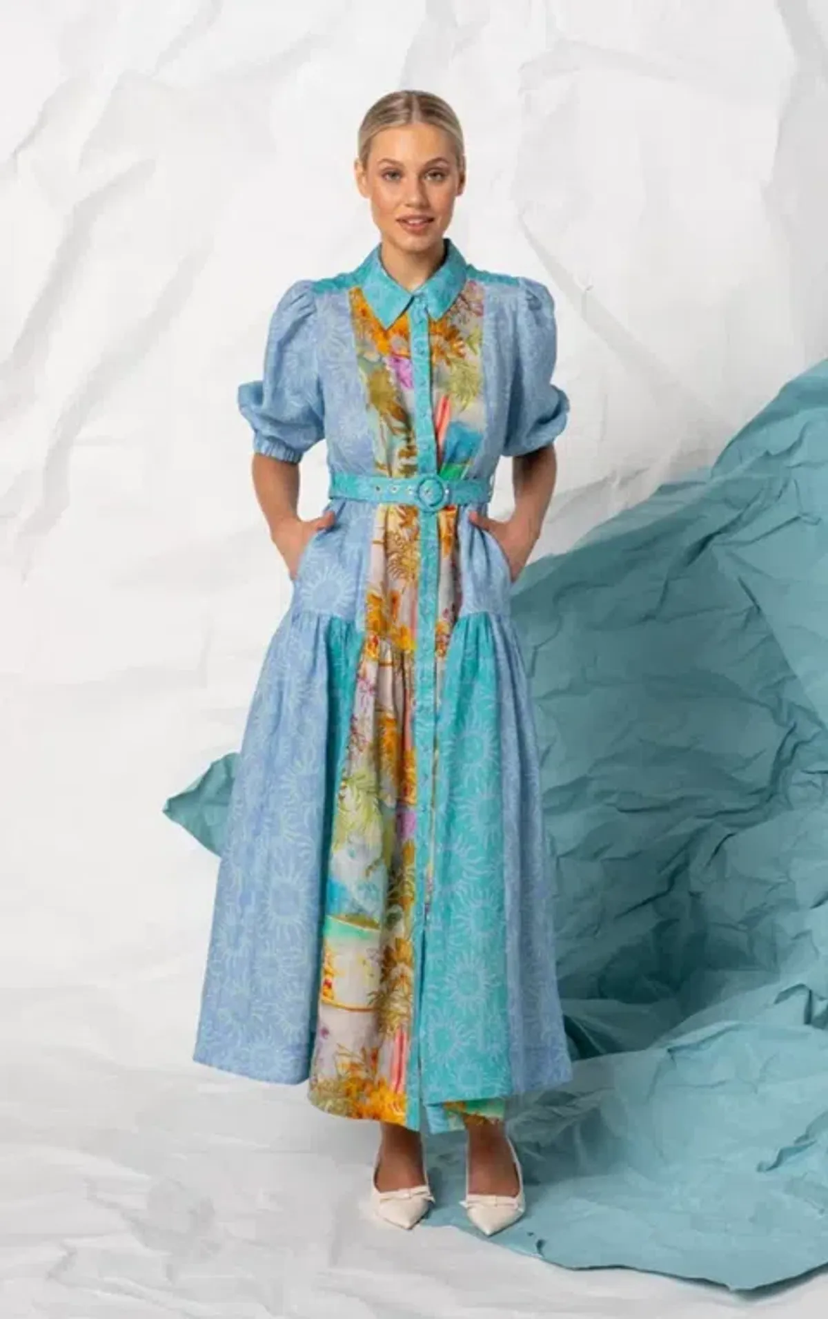 Kachel Hazel maxi multicolour dress size 8 - Image 1