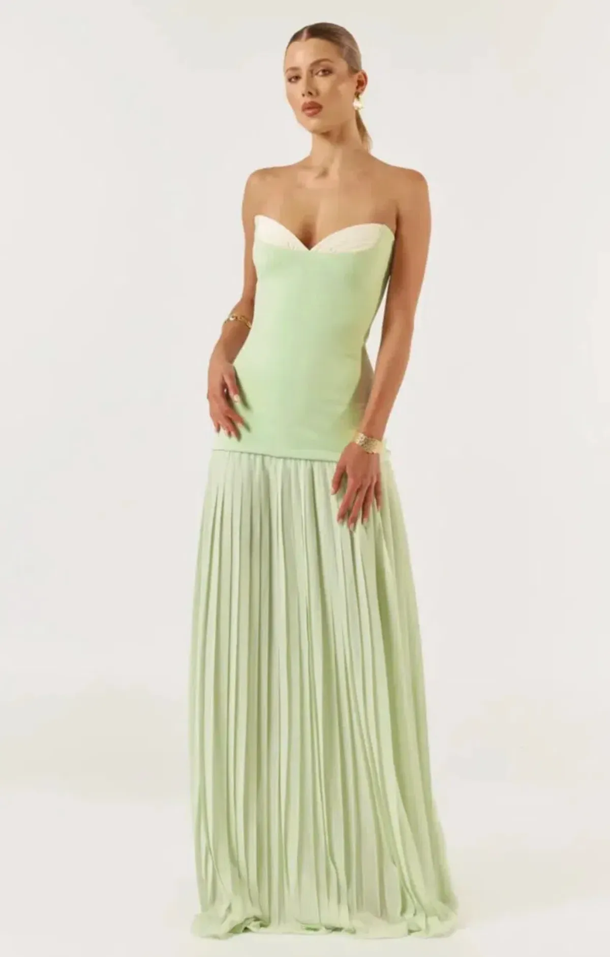 SHE IS OLLA/JEFRE SEI | NICOLETTE DRESS | MINT | SIZE AU 8 - Image 1