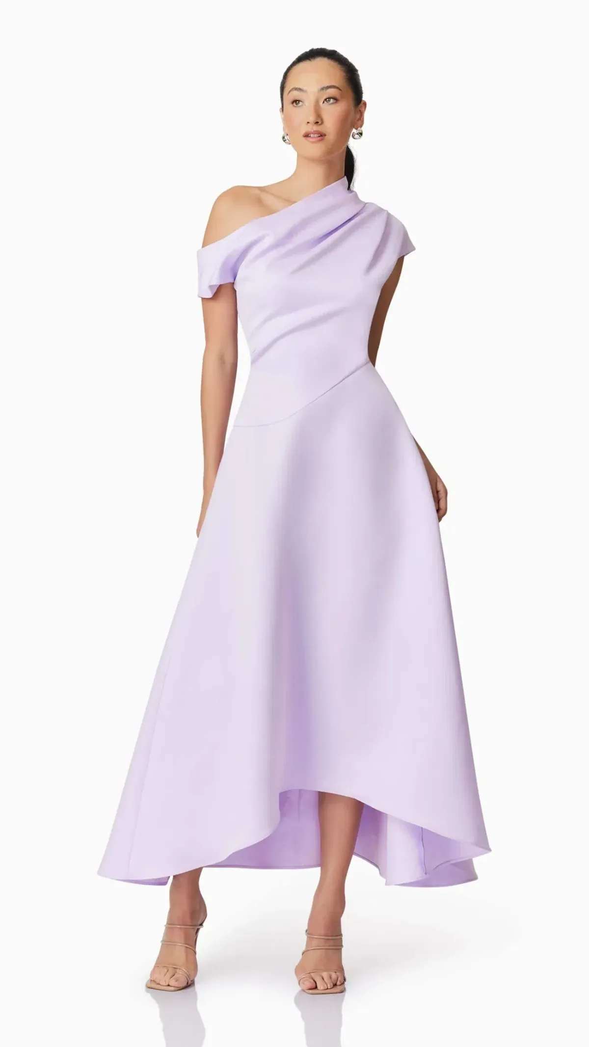 Elliatt Marissa One Shoulder Gown in Purple Size L (12) - Image 2