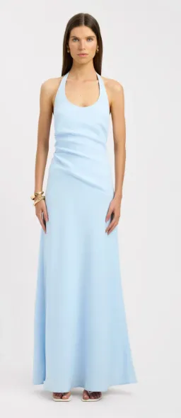 Kookai Maria Halter Maxi Dress-Ice Water for rent on The Volte - image 1