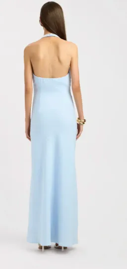 Kookai Maria Halter Maxi Dress-Ice Water for rent on The Volte - image 2