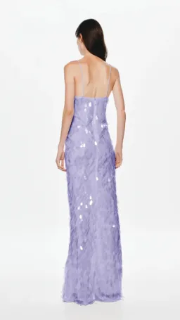 MISHA Sapphire Sequin Maxi Dress in Lilac Size XS (6) for rent on The Volte - image 2
