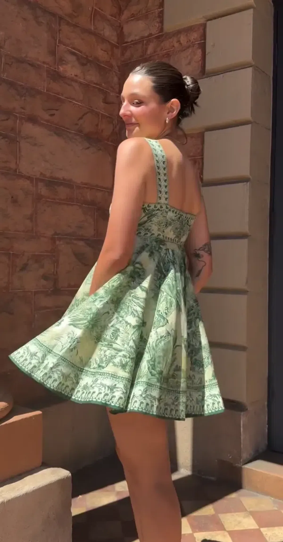 ALEMAIS SARA MINI TWIST SUNDRESS SIZE 8 - Image 3