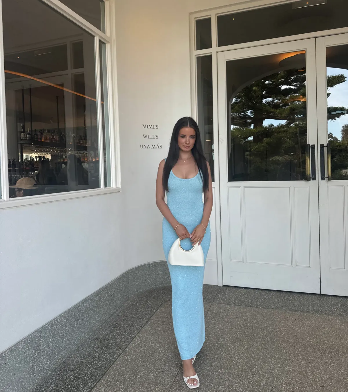 Asta Resort Ana Maxi Dress Baia Blue Sequin Size XS - Image 1