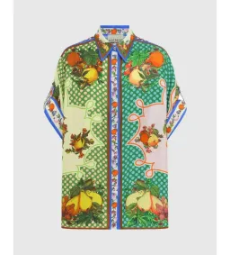 Alemais Lemonis Silk Shirt and Pants Set Multi Size AU 8 for rent on The Volte - image 5