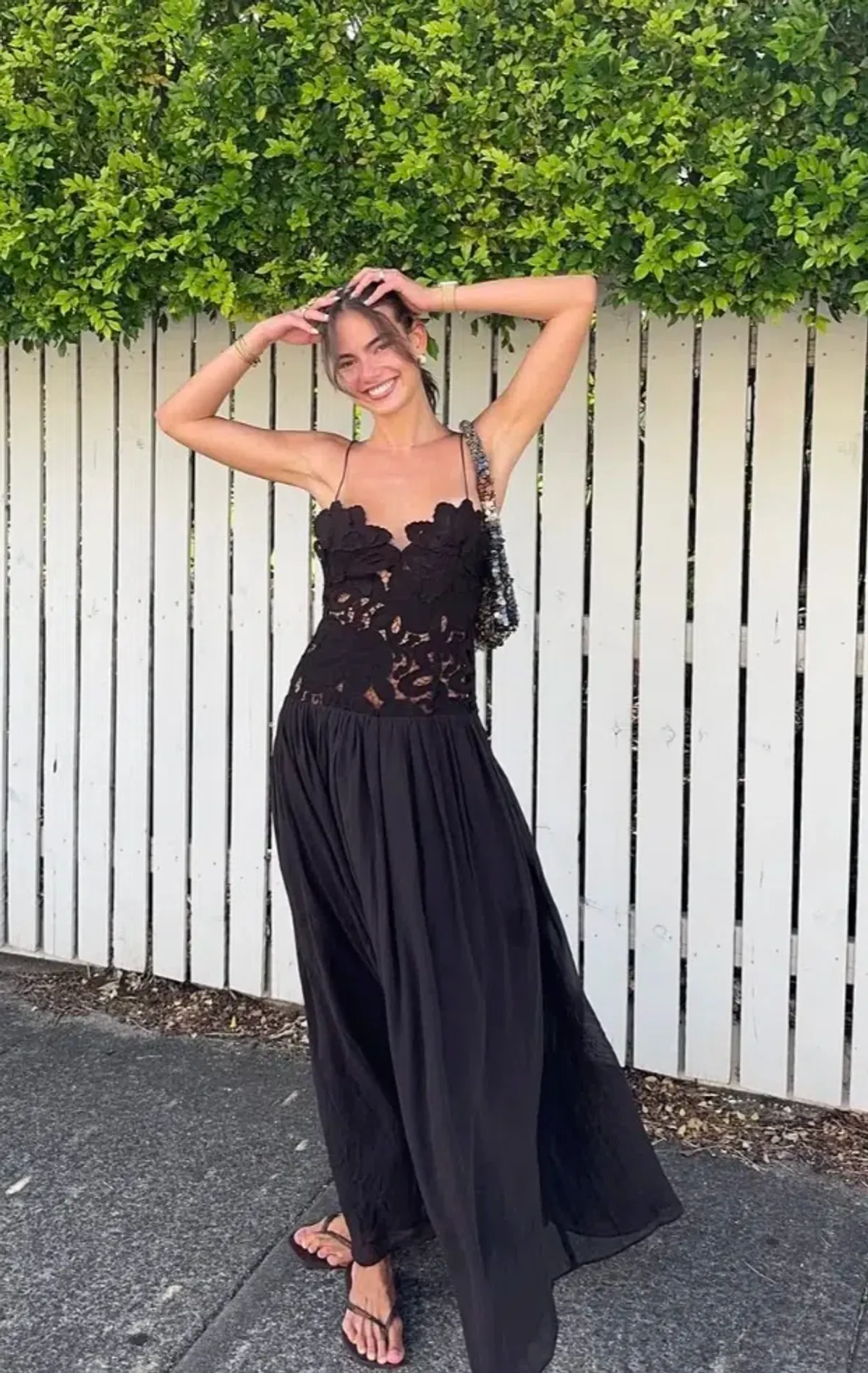 Stephanie Maxi Dress Black, size Small - Hansen and Gretel - Image 2