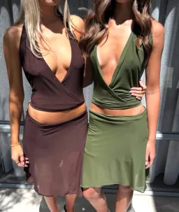 LULAA Soraia set - Army green size XS/S for rent on The Volte - image 3