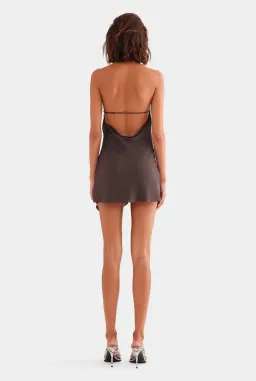 Venroy Draped Mini Halter Dress (S) for rent on The Volte - image 3