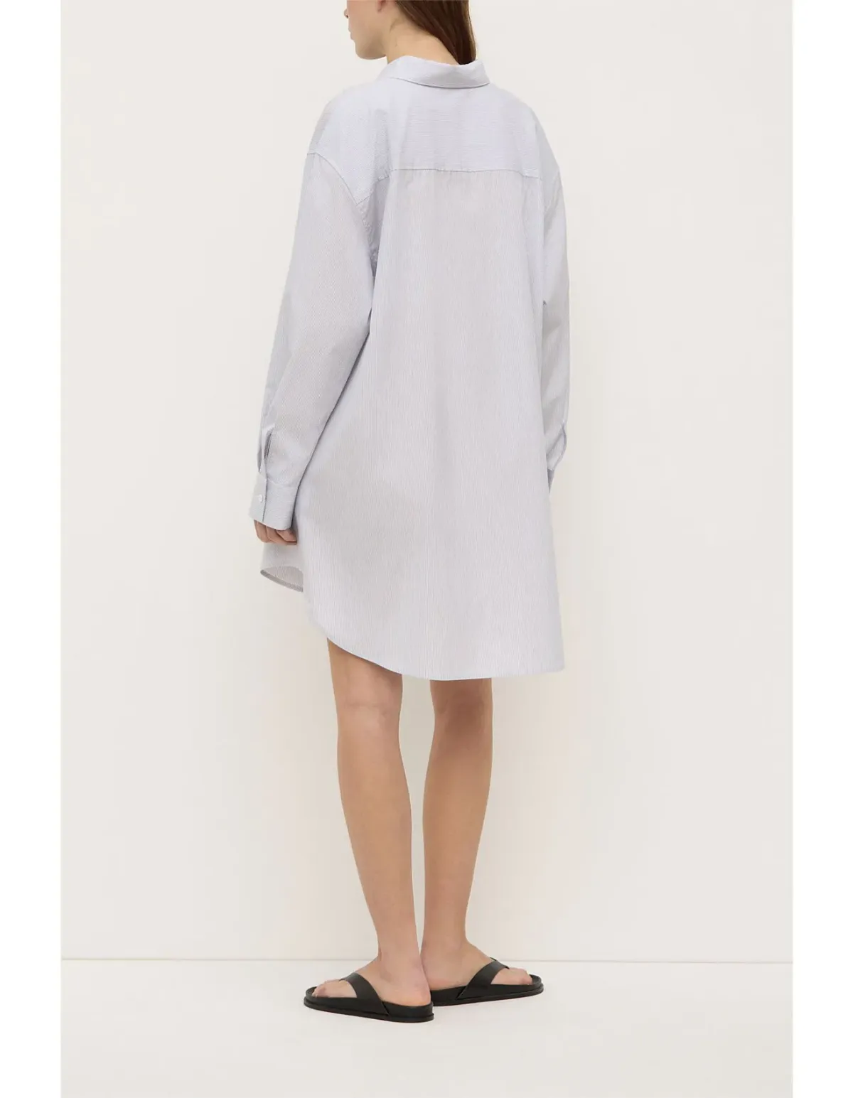 Assembly Label Cora Stripe Shirt Dress navy Stripe White Size 6 - Image 3