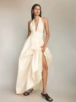 Hansen and Gretel EVALINA TAFFETA GOWN BUTTER for rent on The Volte - image 3