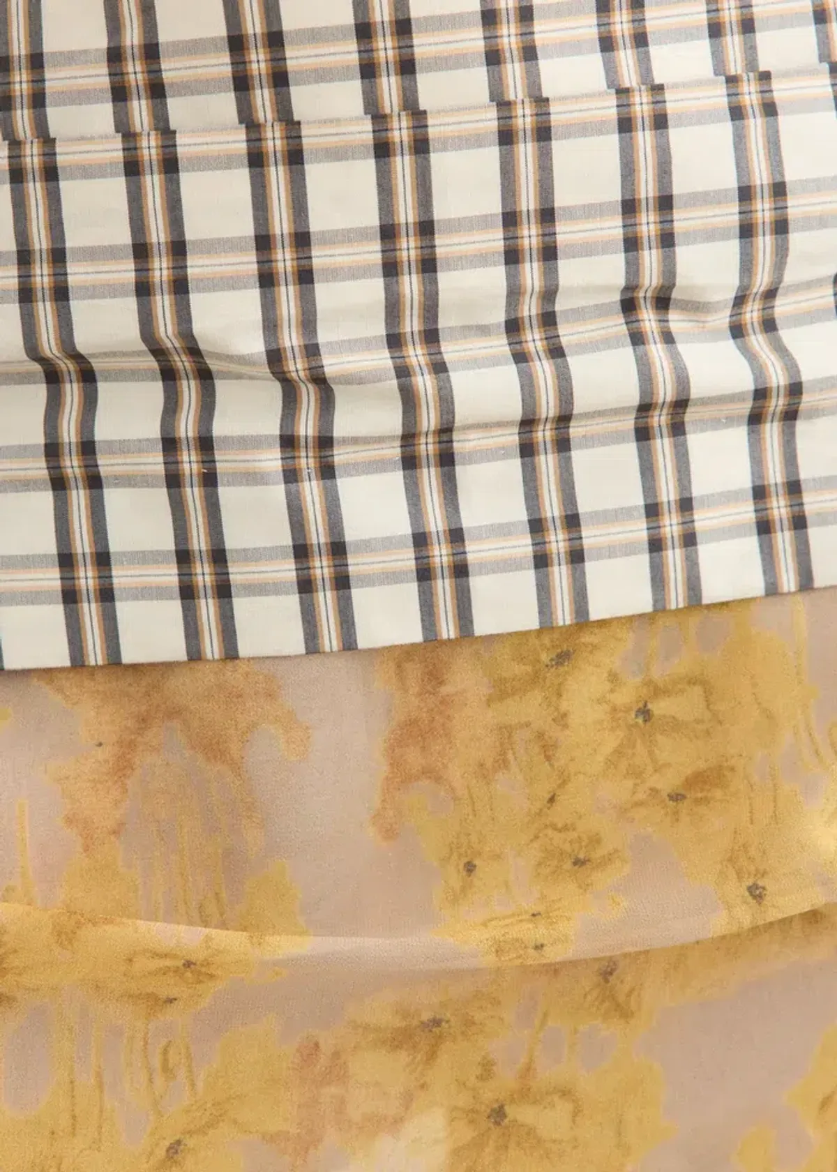 Wynn Hamlyn Emily Mini Dress - Multi Plaid/Floral - Size 8 - Image 11