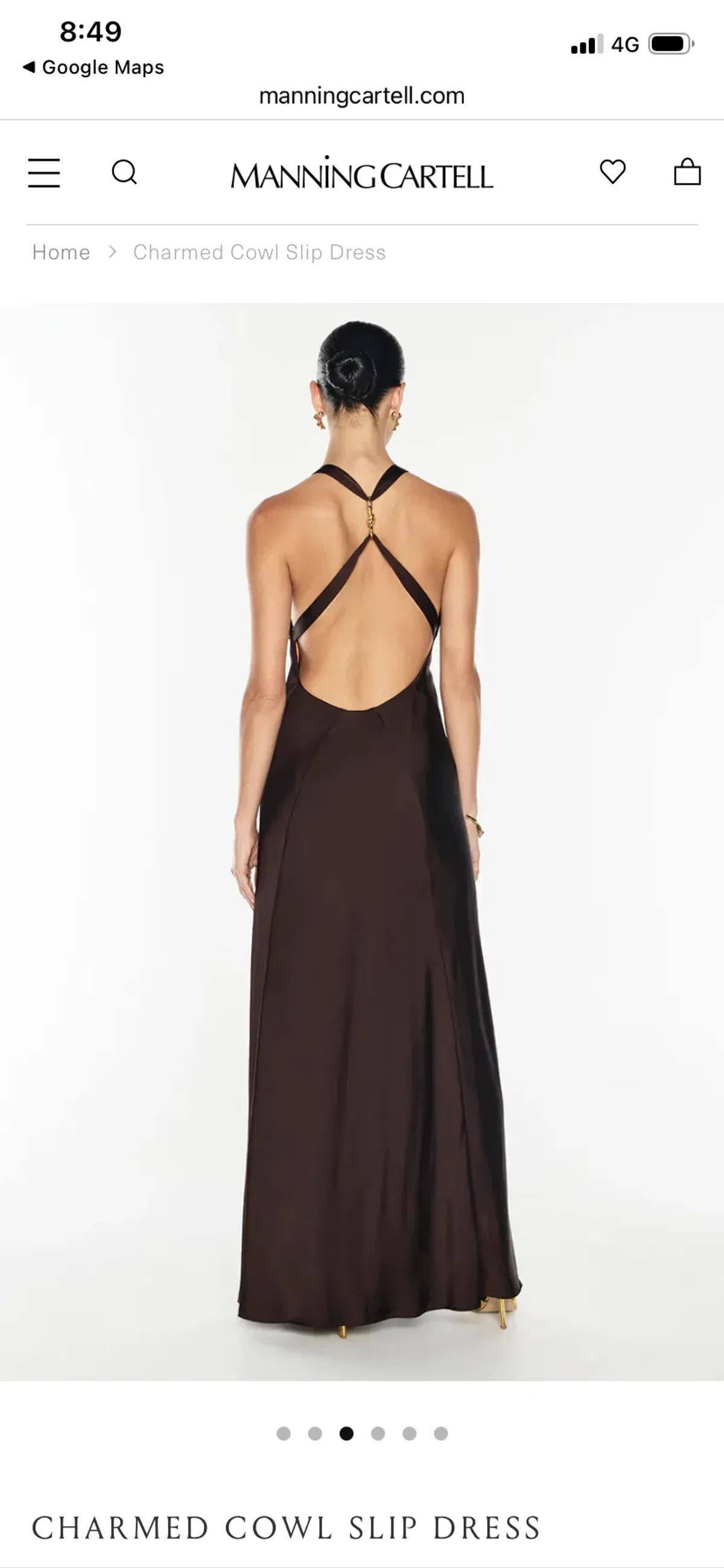 Charmed Cowl Slip Dress - Image 3