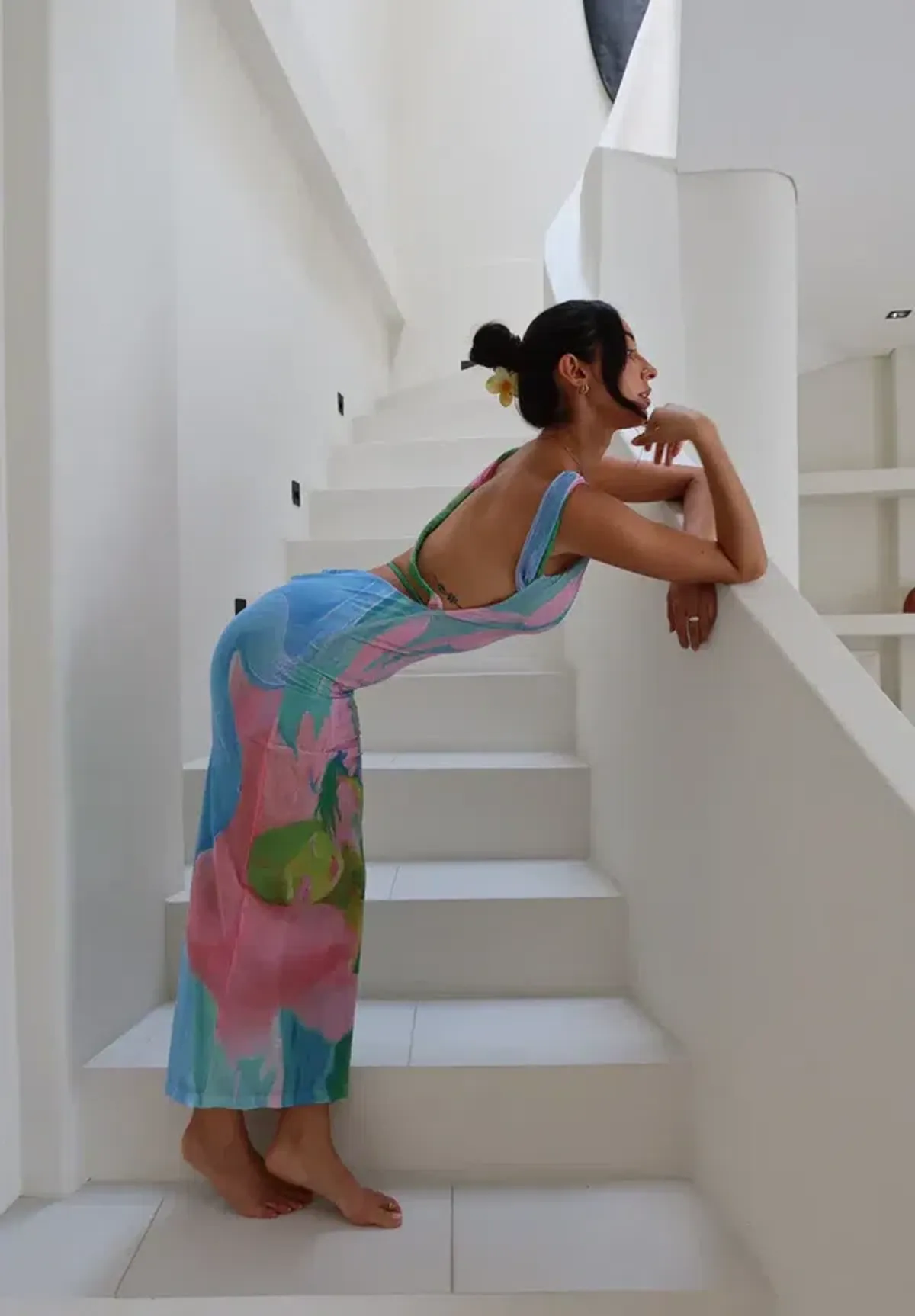 She is Olla - Luelle Midi Dress in Gaia - Image 1