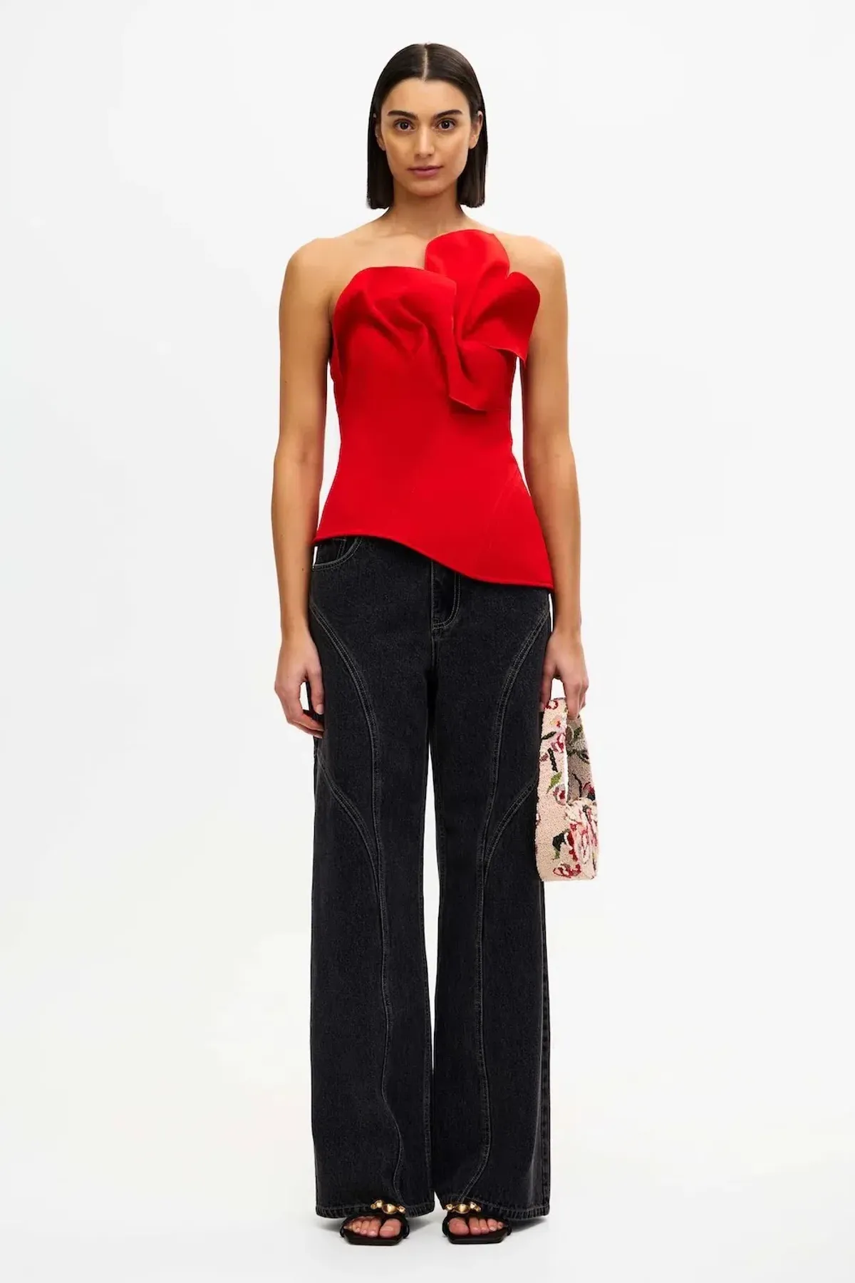 Acler Esher Maxi Dress; cherry red; size 10  - Image 5