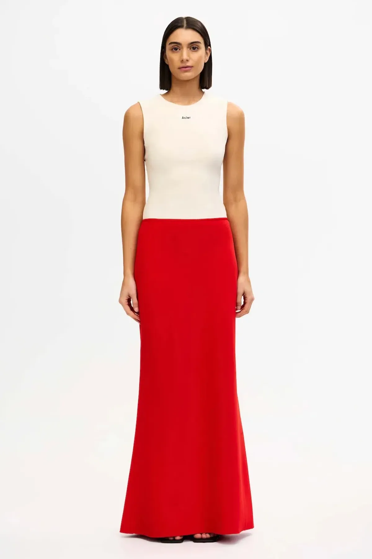 Acler Esher Maxi Dress; cherry red; size 10  - Image 6