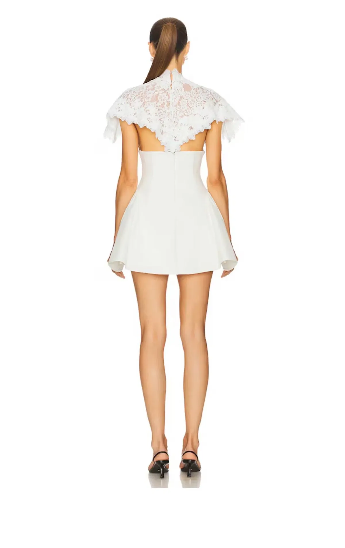 Helsa The Mademoiselle Mini dress white size 6 - Image 3