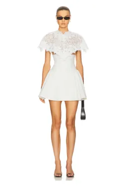 Helsa The Mademoiselle Mini dress white size 6 for rent on The Volte - image 1
