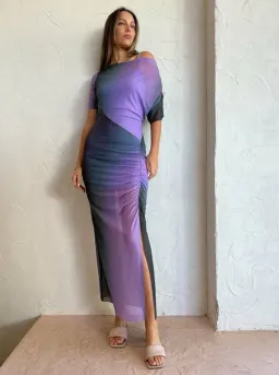 Suboo - Olafur Draped Cowl - Neck Longline Dress for rent on The Volte - image 2