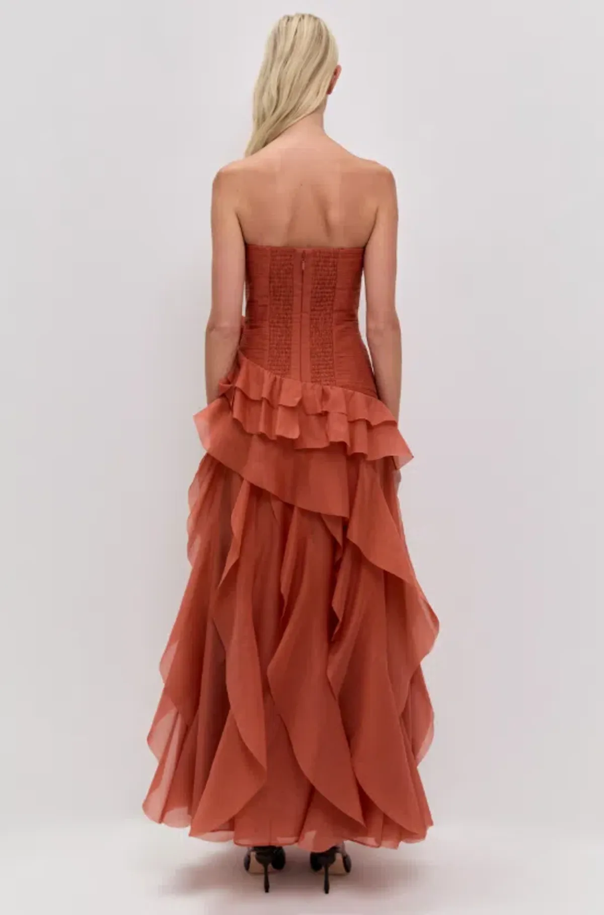 AJE Canyon Gown Coral Clay Size 6 - Image 2