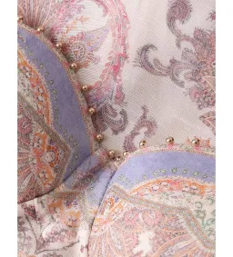 Zimmermann Alchemy Midi Gown Cream Paisley Size 1 AU 10 for rent on The Volte - image 2