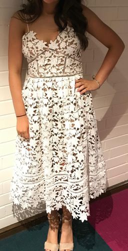 Self Portrait Azaelea Dress White Size 12 for rent on The Volte - image 4