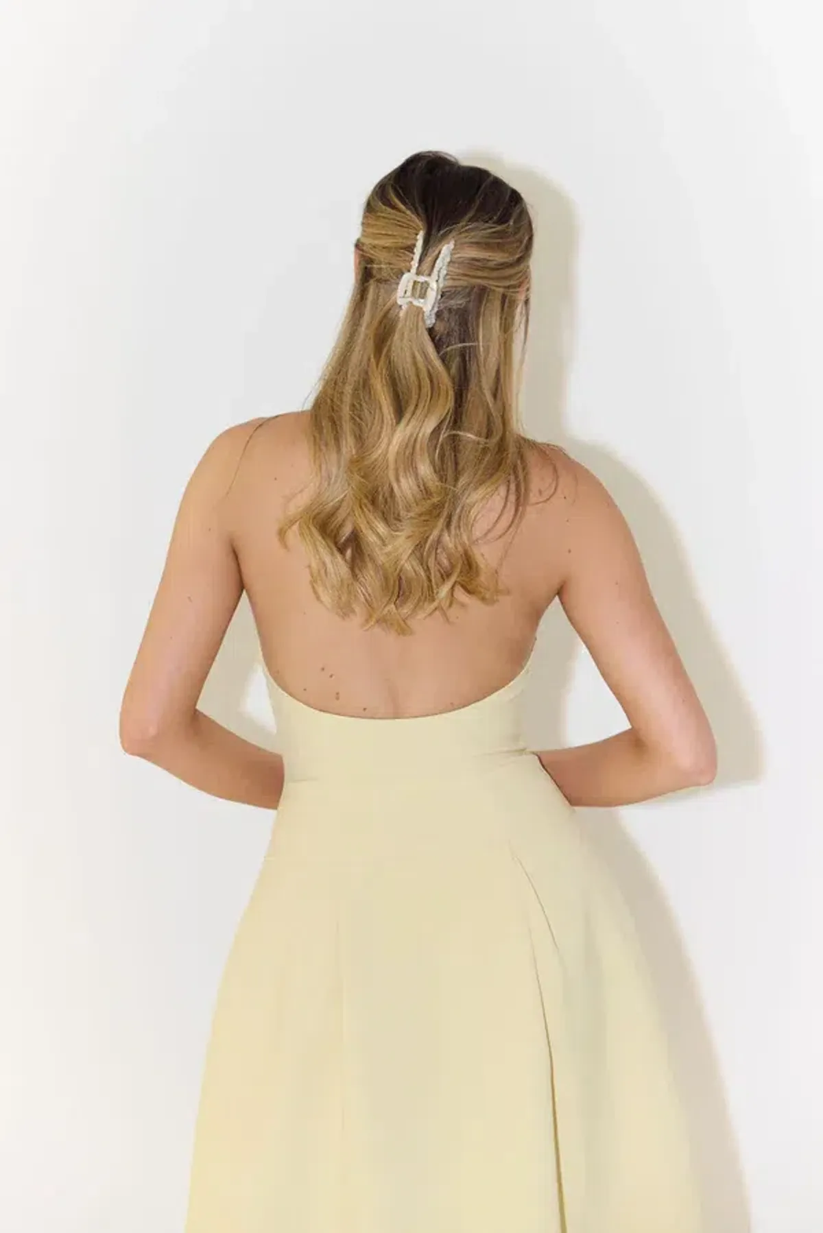 Odd Muse - The Ultimate Muse Dropped Hem Midi Dress - Lemon - Image 4