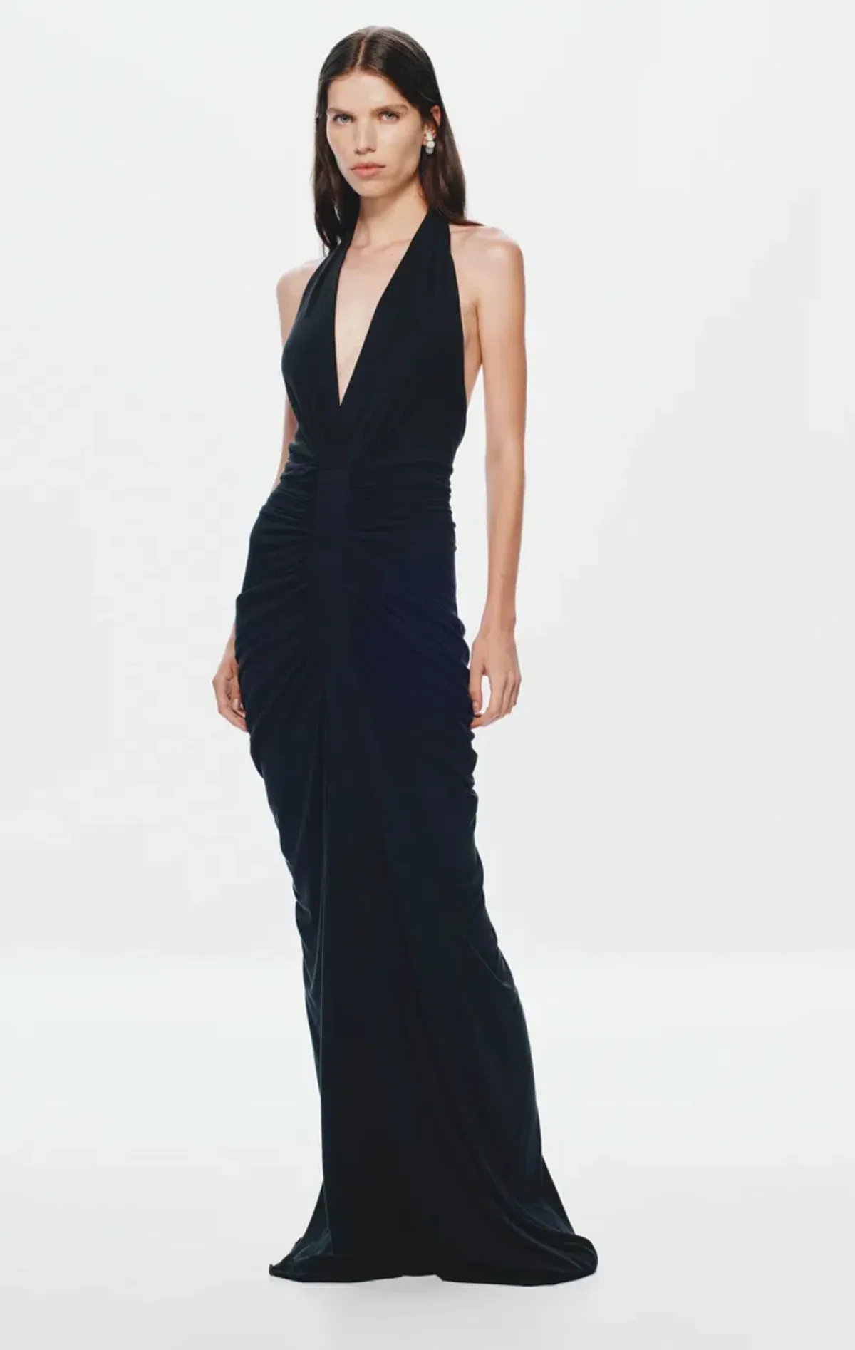 Misha Collection Venus Gathered Cupro Maxi size S - Image 2