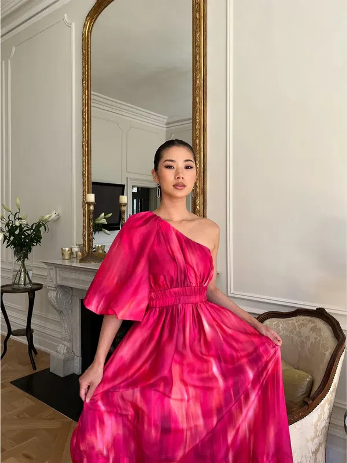 Sheike Vivianne Maxi Dress Gown In Pink | Size AU 12 - Image 5