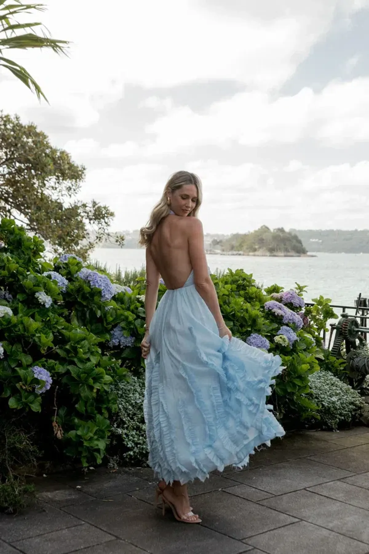 AJE - Hilma Frill Maxi Halter Dress - Image 2