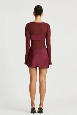 Benni Elvira Mini Dress Plum Size 8 for rent on The Volte - image 3